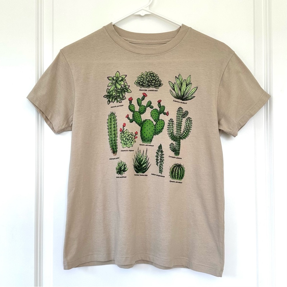 Fifth Sun Cactus and Succulent Plant T Shirt